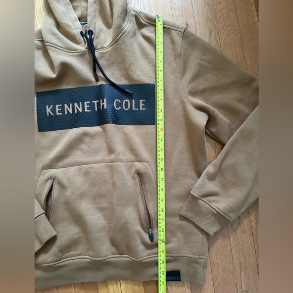Kenneth Cole Men’s Tan Hooded Pullover Sweatshirt - Size L - Picture 5 of 7